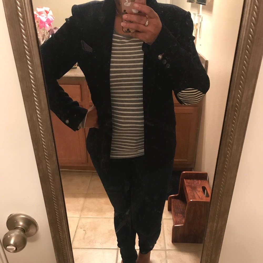 Zara blazer with patch elbows